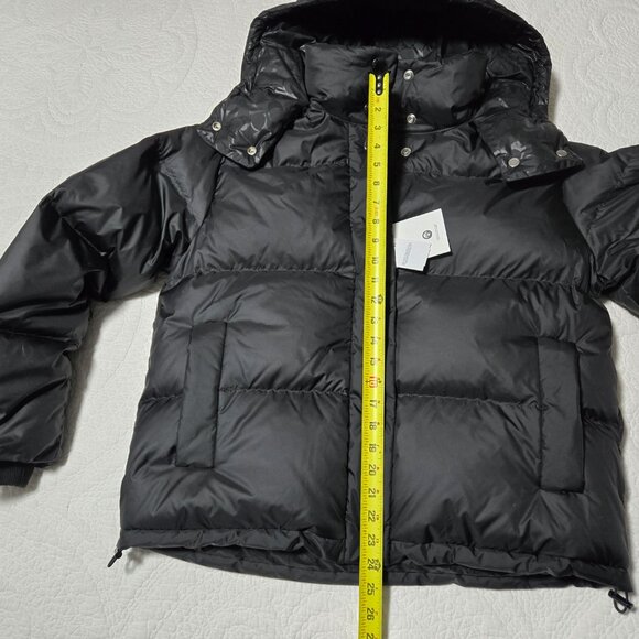 COACH Down Puffer Hooded Coat ~ Women’s ~ Medium ~ Black - Picture 10 of 16